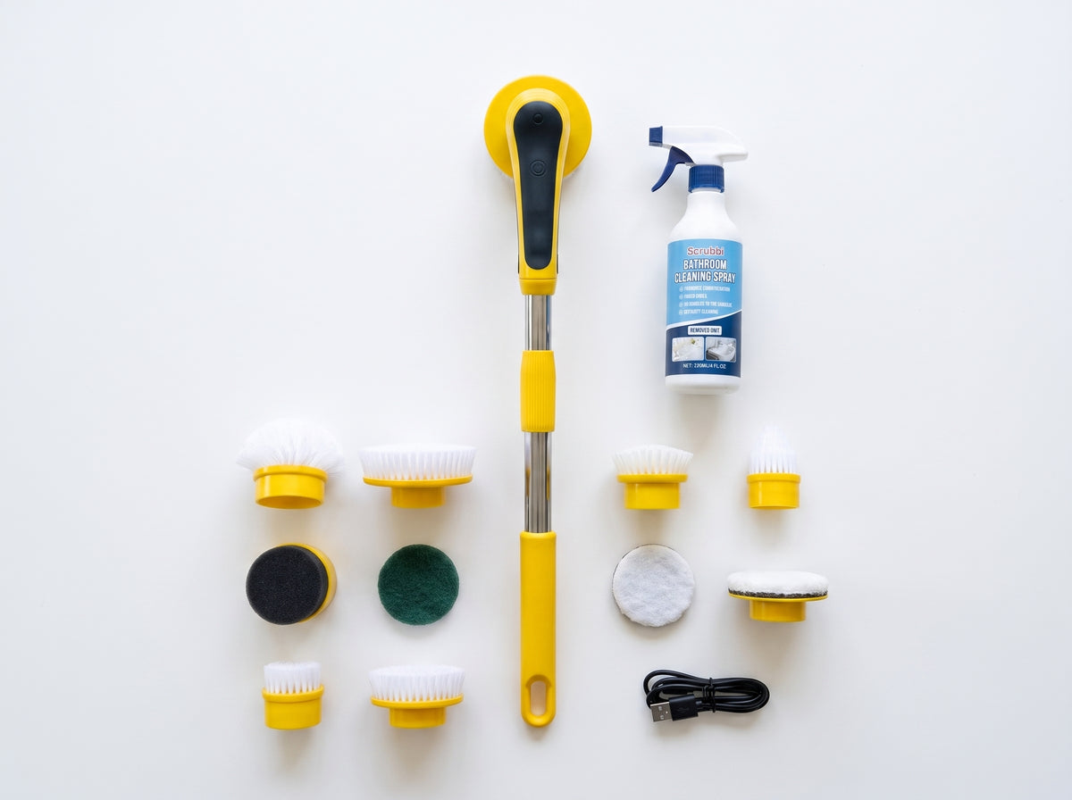 Scrubbi Pro — Extendable Electric Spin Scrubber